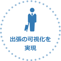 出張の可視化を実現